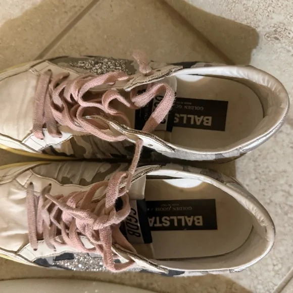 Golden Goose Camouflage Sneakers with Glitter Star - Picture 2 of 6